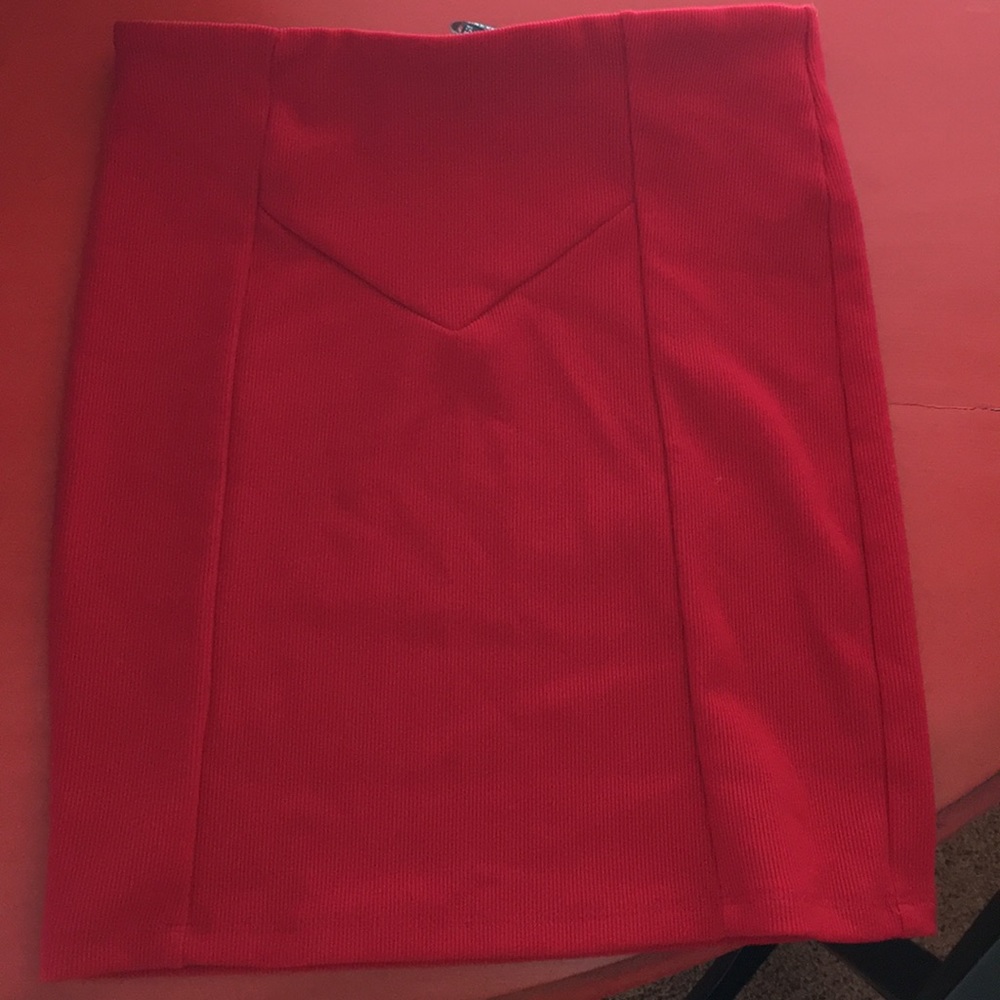 Red skirt